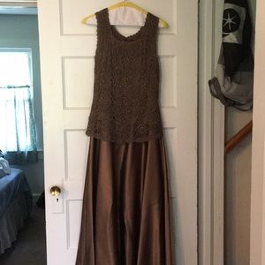 Cachet Goldish/Brown Mother of the Bride Dress